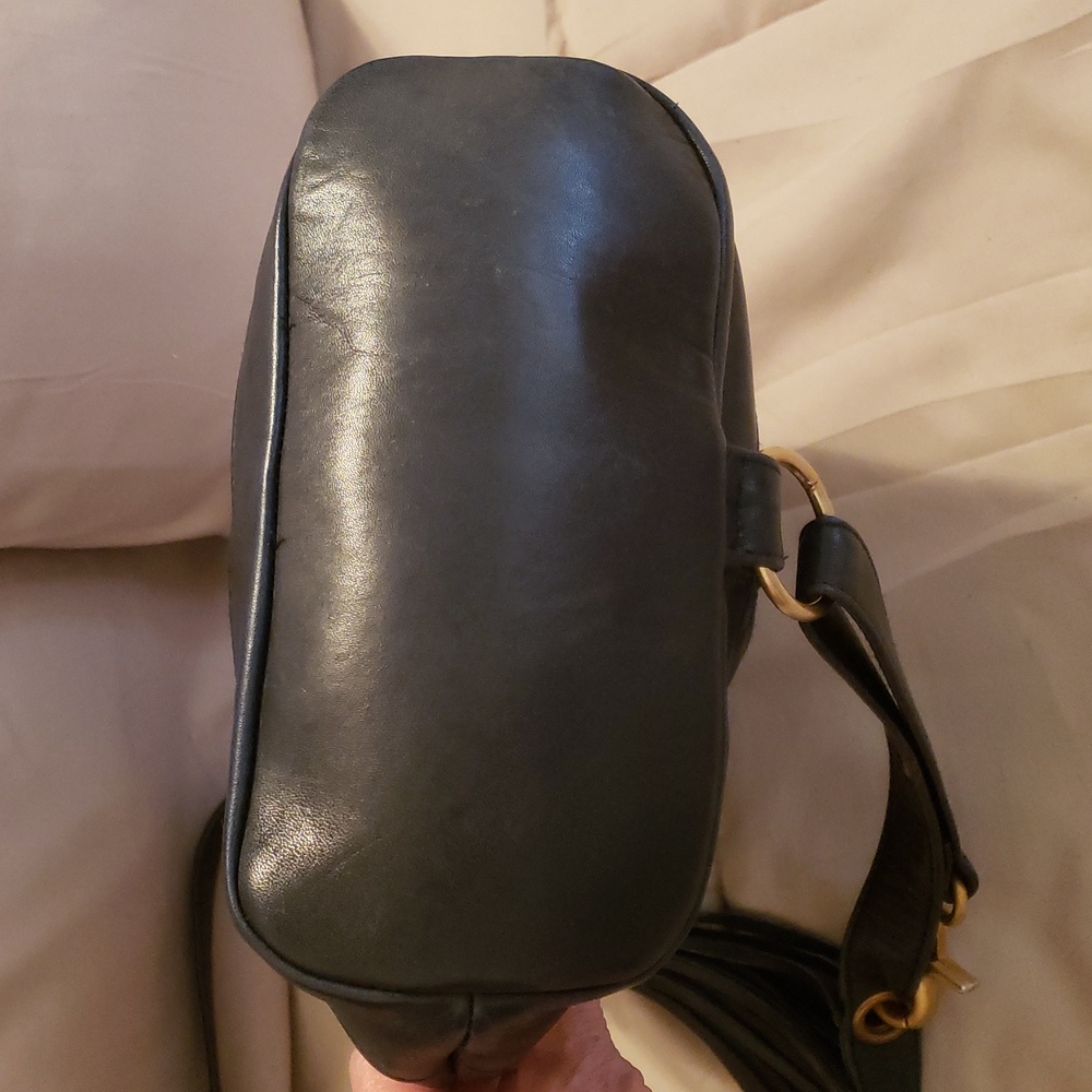 Tignanello Sling Leather Bag Dark Navy - Picture 5 of 8